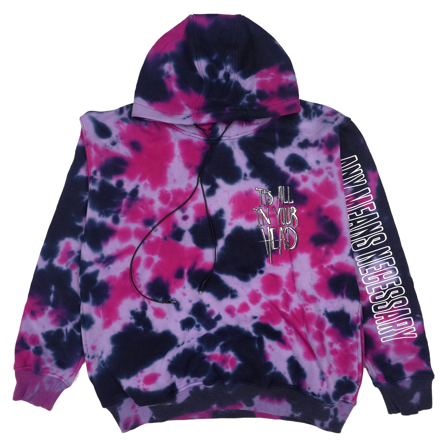 It's All In Your Head Pullover Hoodie Purple Any Means Necessary Clothing