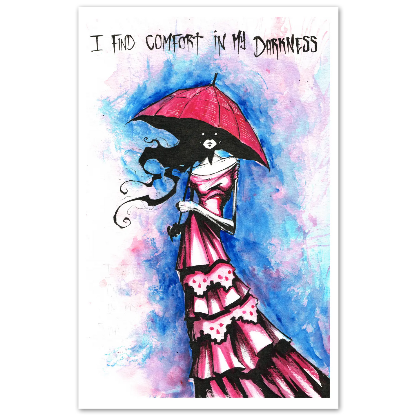 Find Comfort In Darkness Print Any Means Necessary Clothing