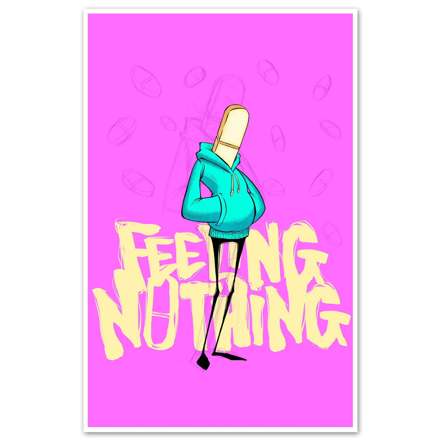 Feeling Nothing Print Any Means Necessary Clothing