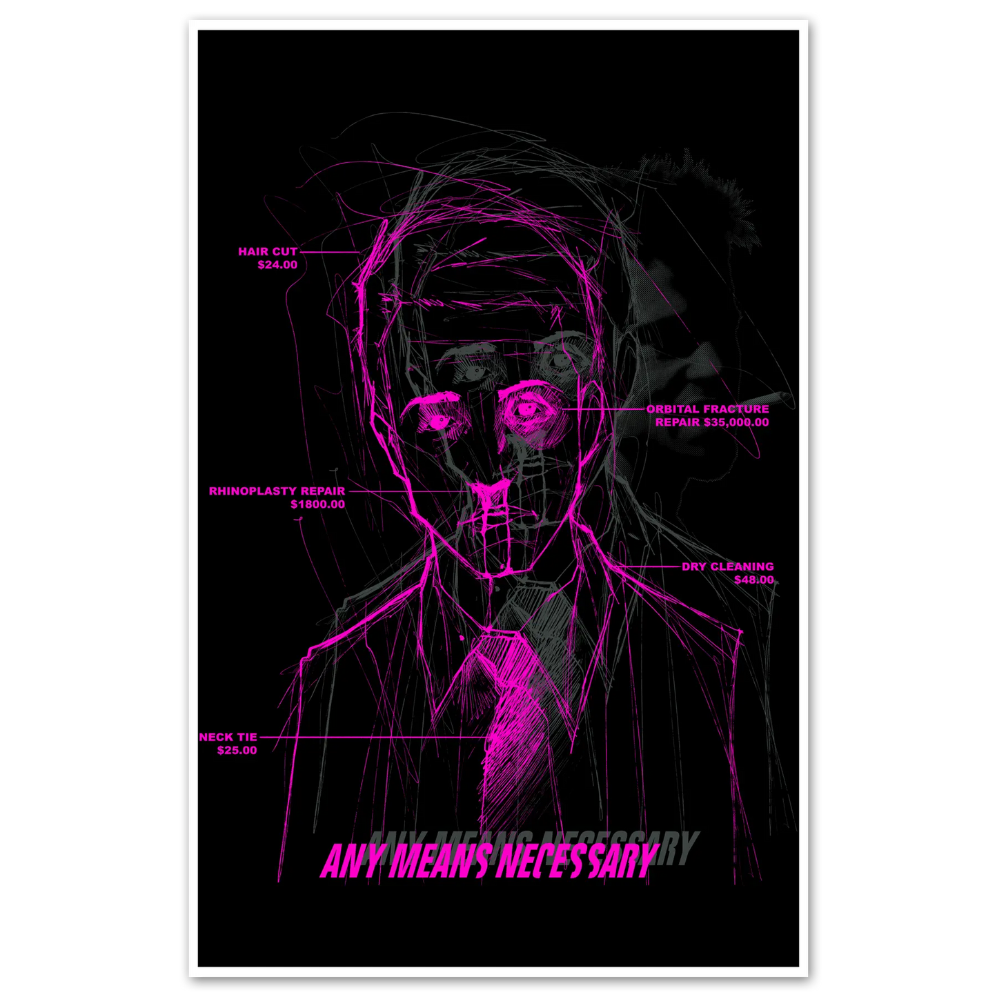 Fight Club Print Any Means Necessary Clothing