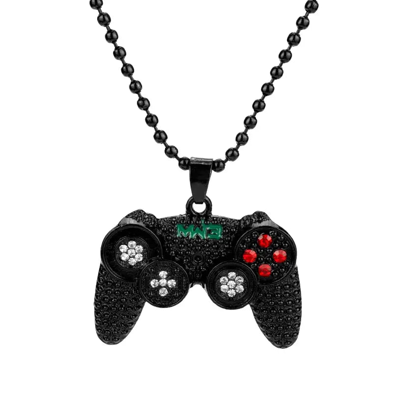 Rhinestones Handle Necklaces gamepad Necklaces for Women Men Game Controller Pendant nowadaysfashion
