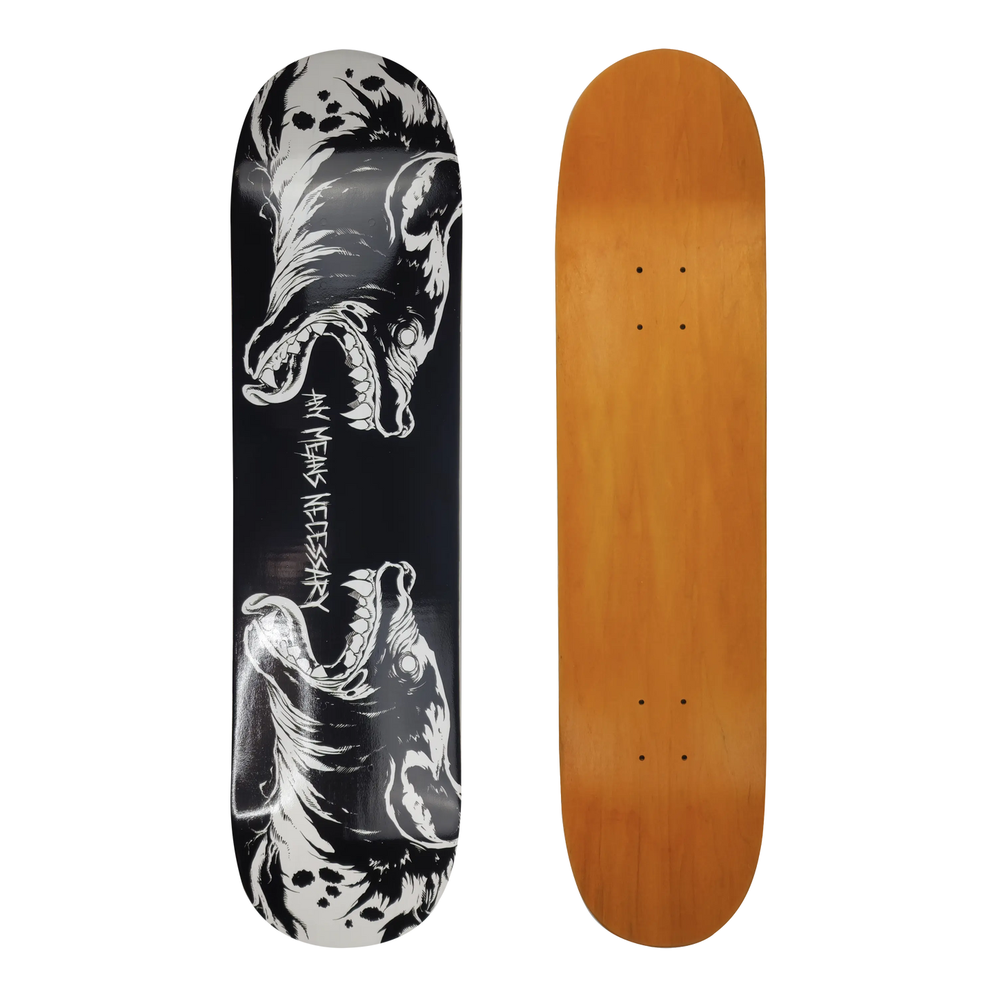 Vicious Skateboard Black Any Means Necessary Clothing
