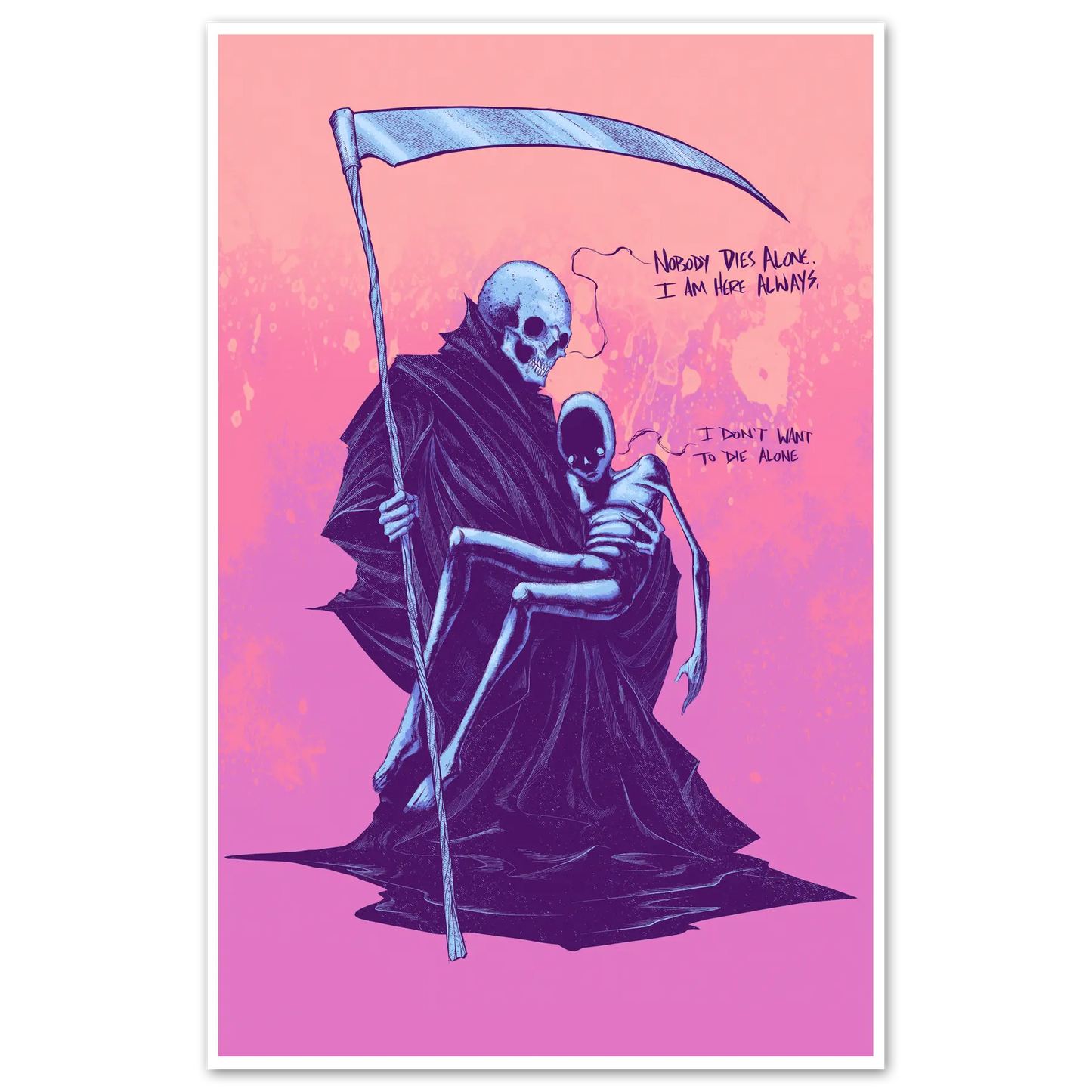 Nobody Dies Alone Print Any Means Necessary Clothing