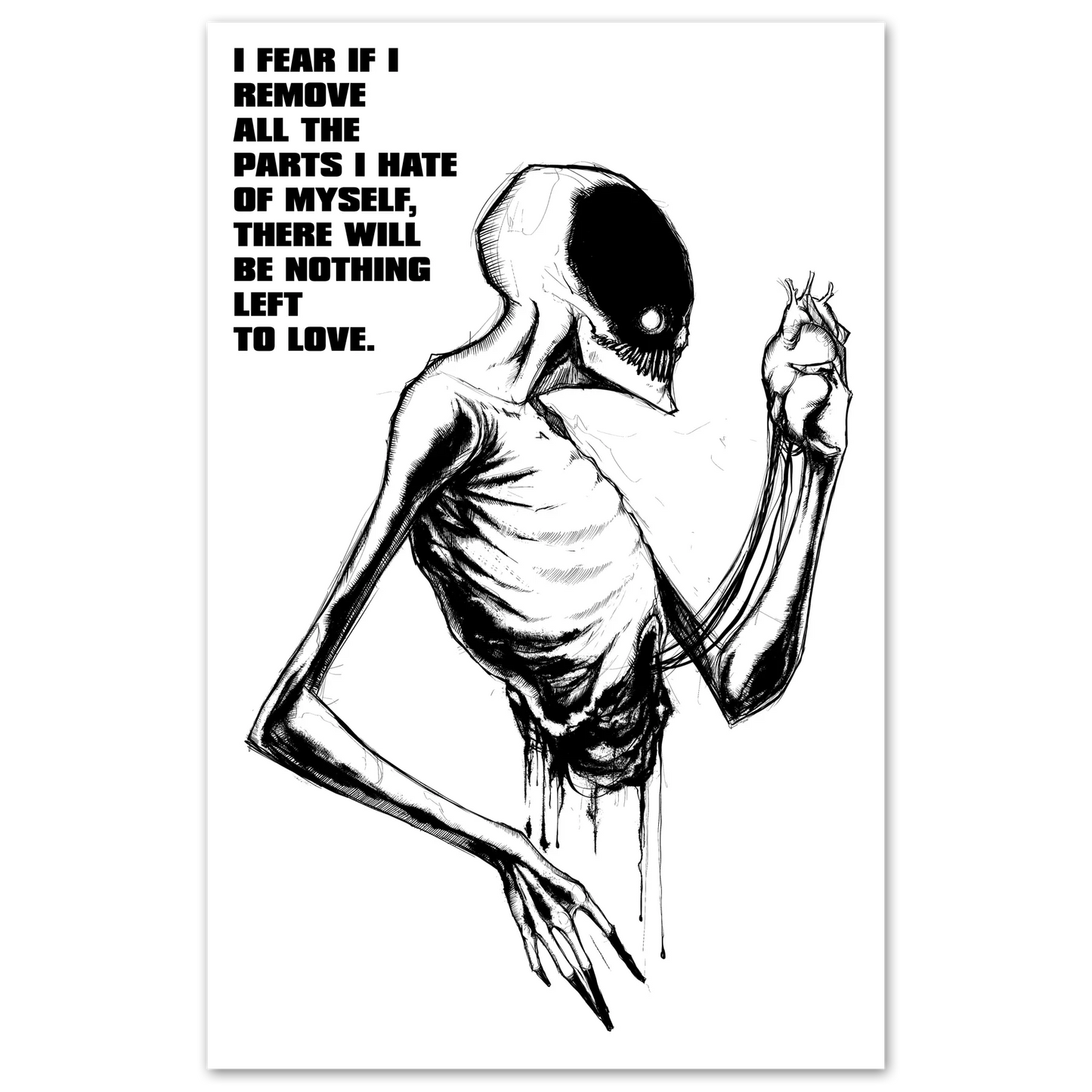 Nothing Left to Love Print Any Means Necessary Clothing