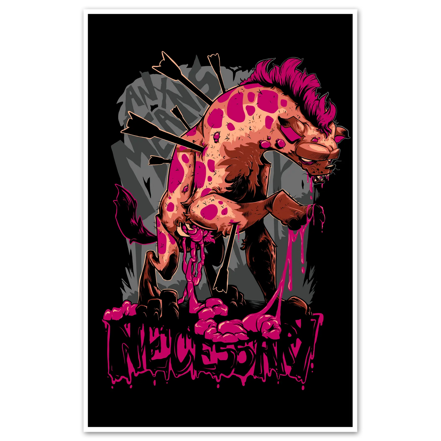 Gutted Print Any Means Necessary Clothing