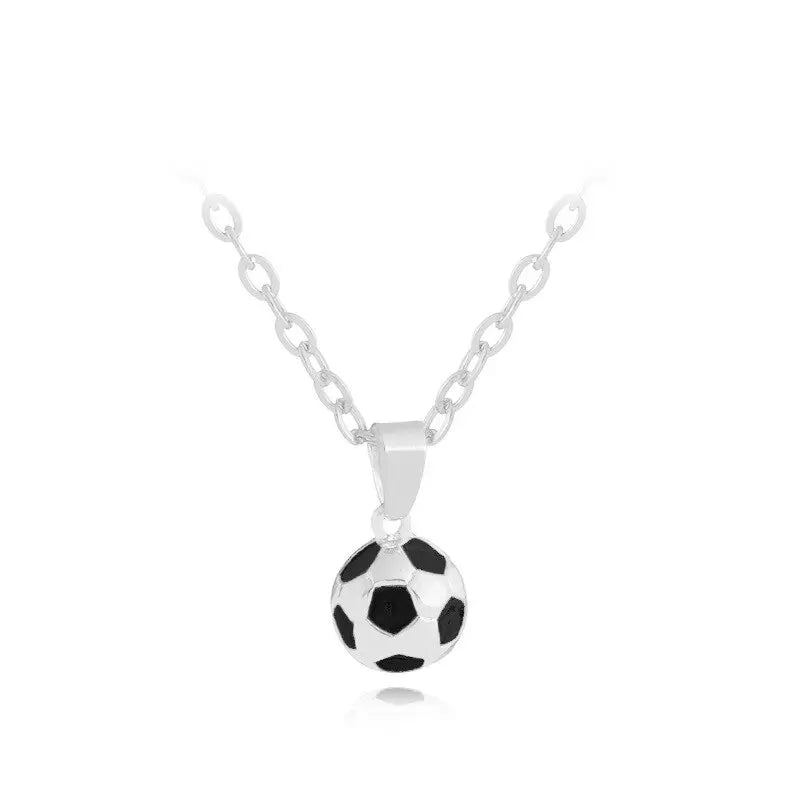 Football Link Chain Soccer Charm Necklace Pendant Gold Color Sport Ball Jewelry nowadaysfashion