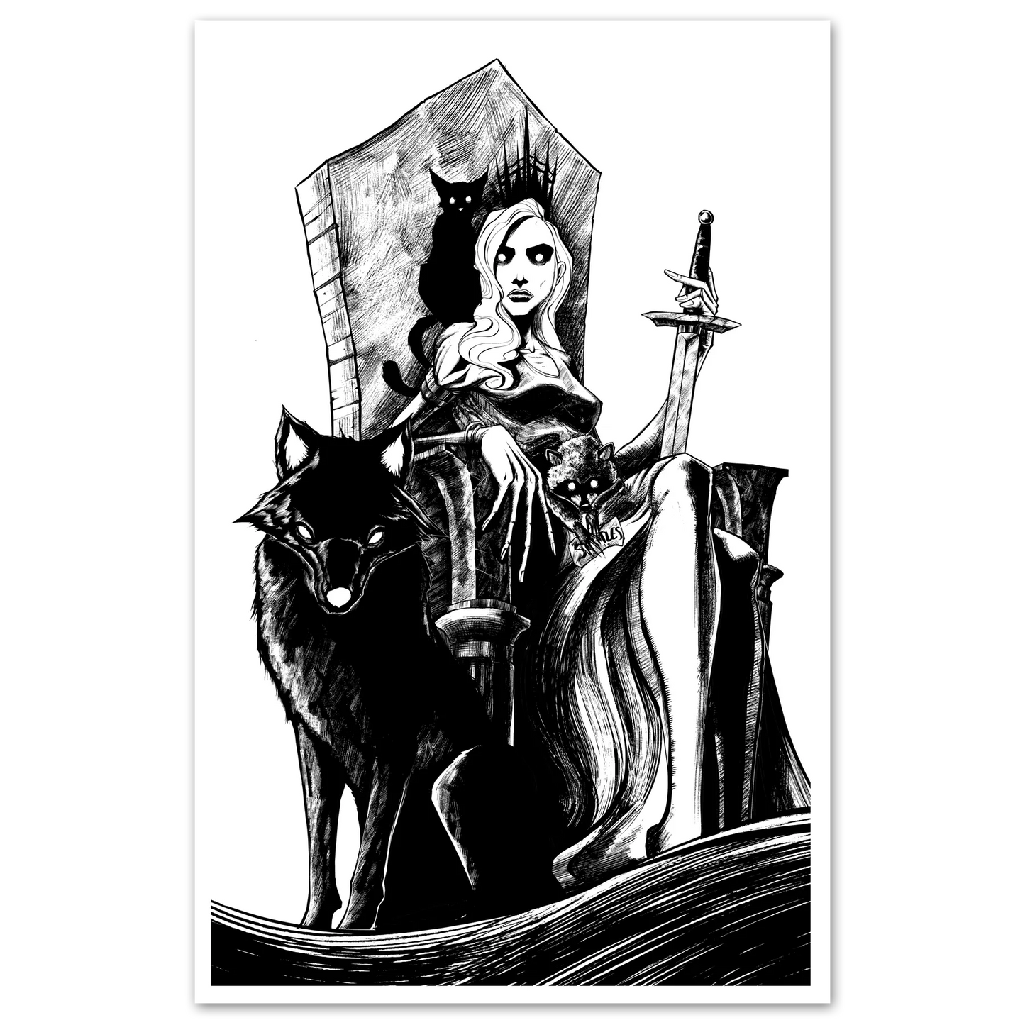 Throne Print Any Means Necessary Clothing