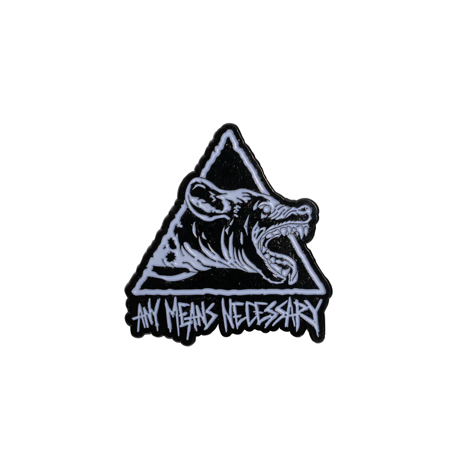 Vicious Hyena Enamel Pin Any Means Necessary Clothing