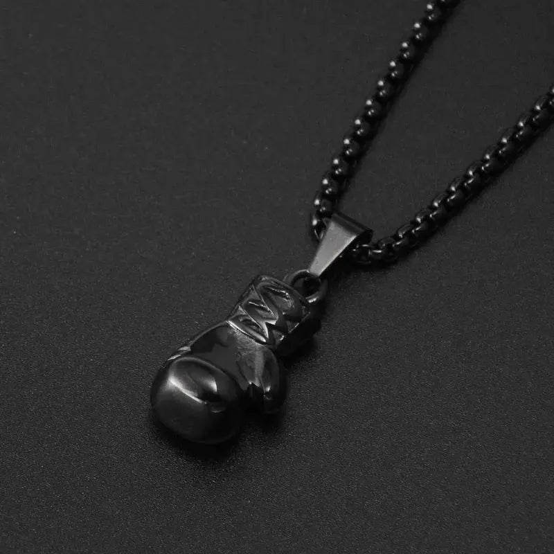 Boxing Glove Pendant Necklace Hip Hop Necklace Sports Fitness Gift - Blade & Thread