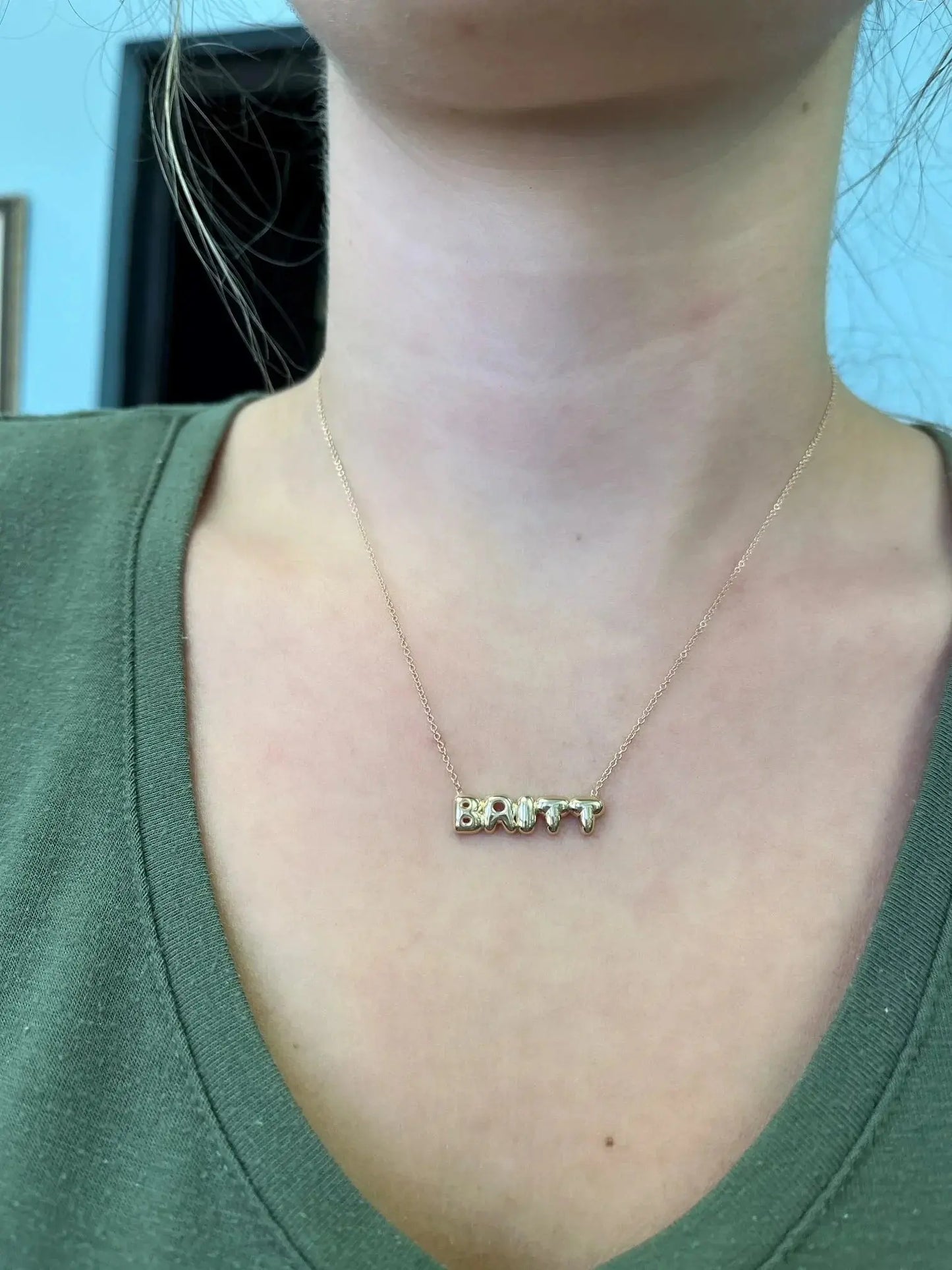 bubble letter name necklace - Blade & Thread