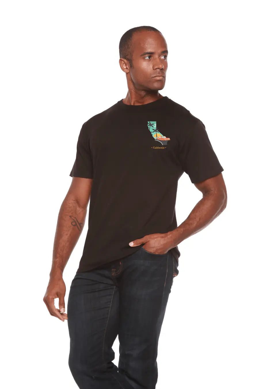 California Men's Bamboo Short Sleeve Graphic T-Shirt - Blade & Thread