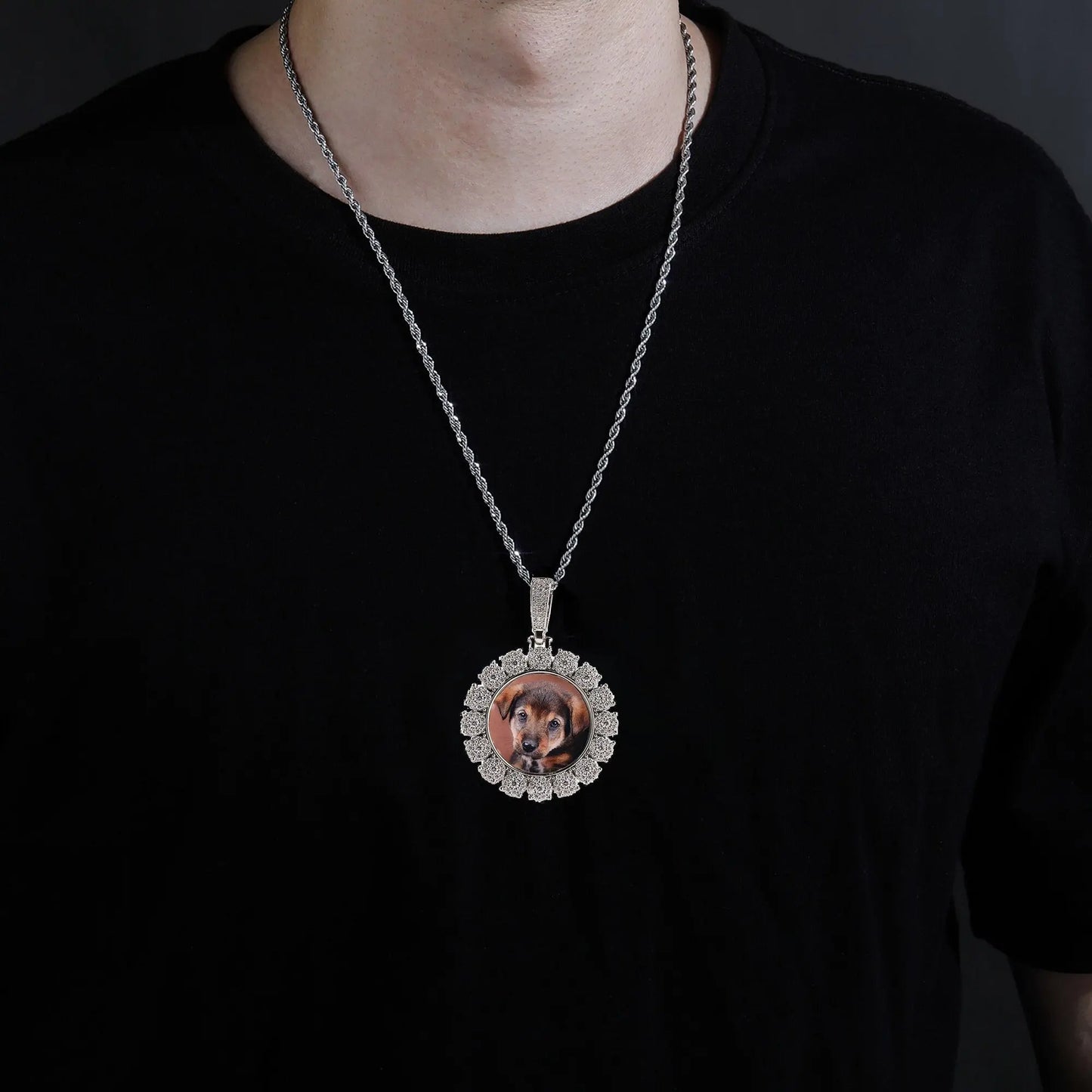 Customized photo necklace Hip hop necklace Women Men on The Neck Fashion Jewelry - Blade & Thread