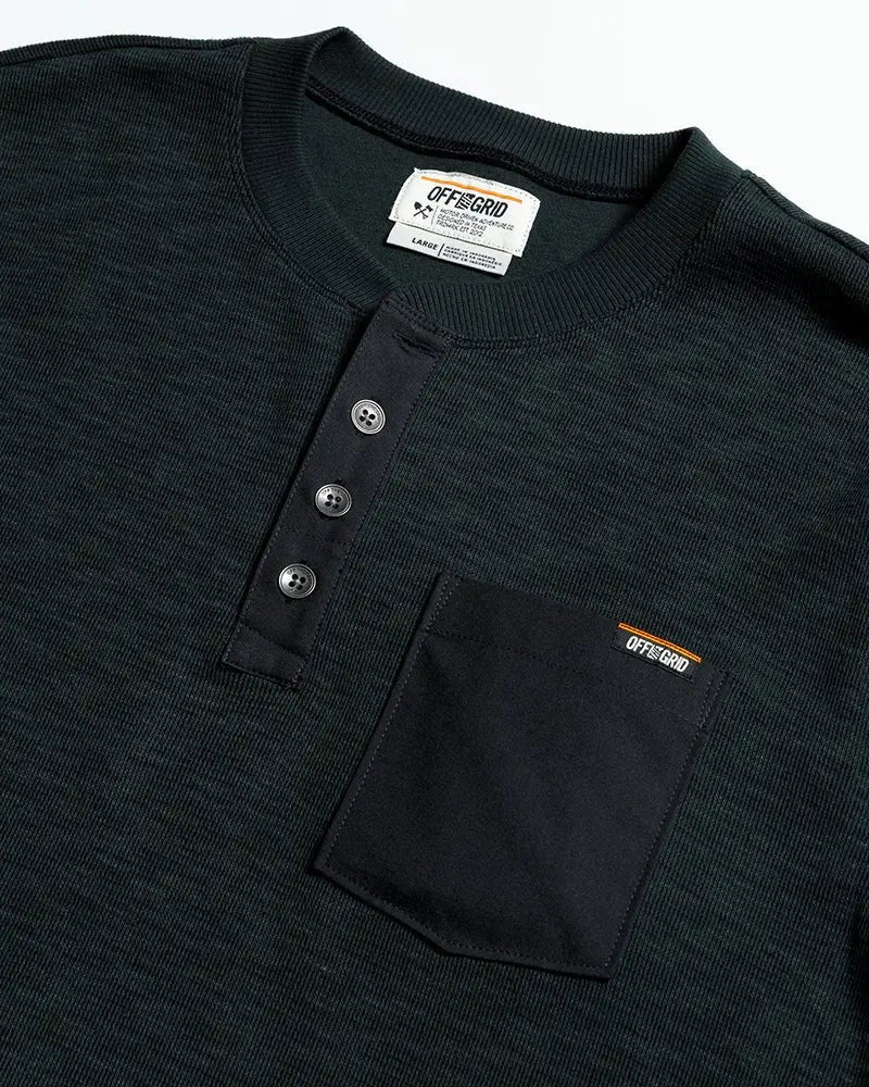 Draper Henley - Vintage Black - Blade & Thread