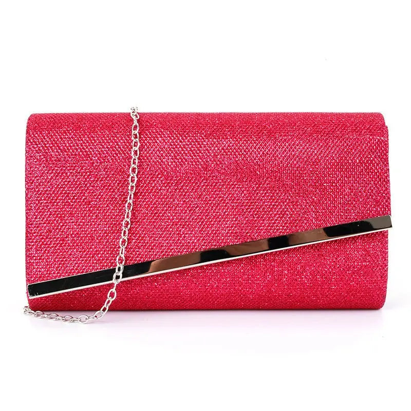 Fashion hard bag clutch metal chain bag - Blade & Thread