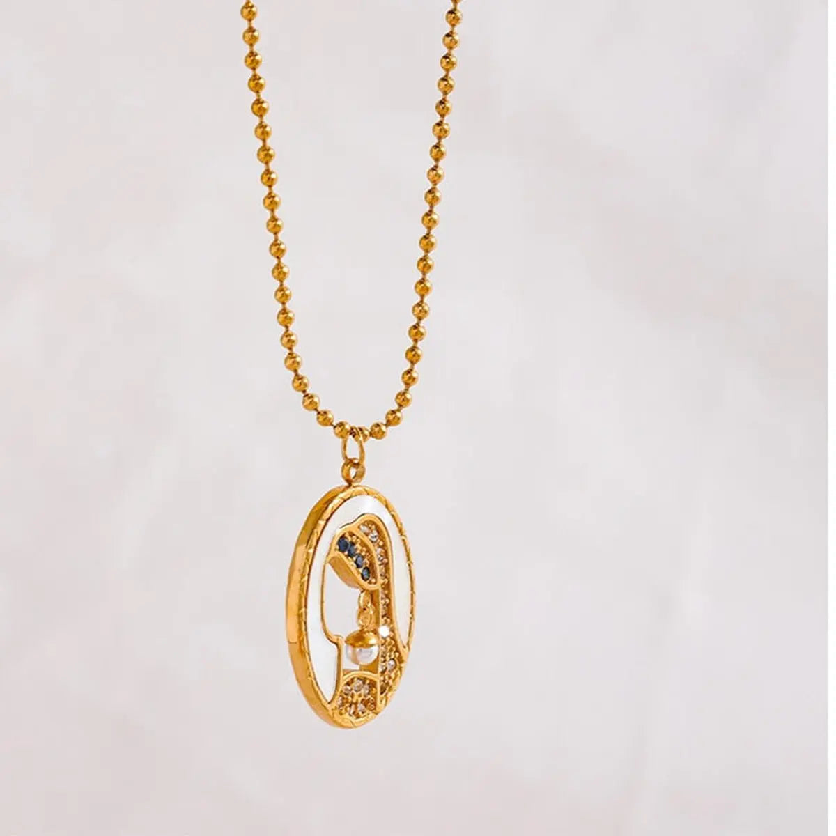 Girl with a pearl earring Pendant Necklace - Blade & Thread
