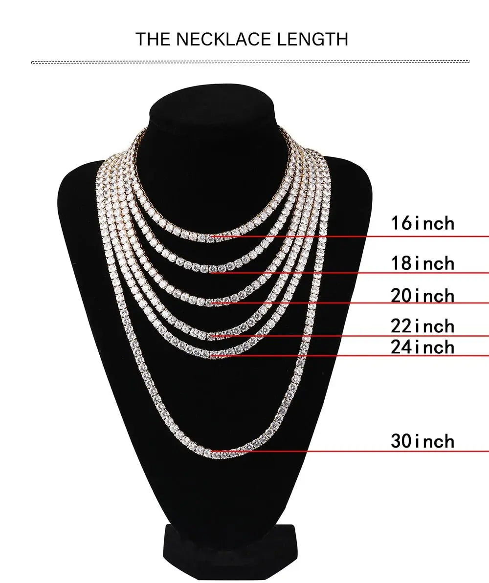 Hand Pendant Necklace With Tennis Chain Cuban chain Gold Silver Color Iced Out Hip Hop Rock Jewelry - Blade & Thread