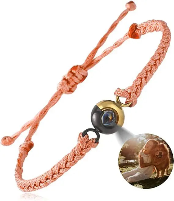 Hand-woven customized color picture personal color photo bracelet - Blade & Thread