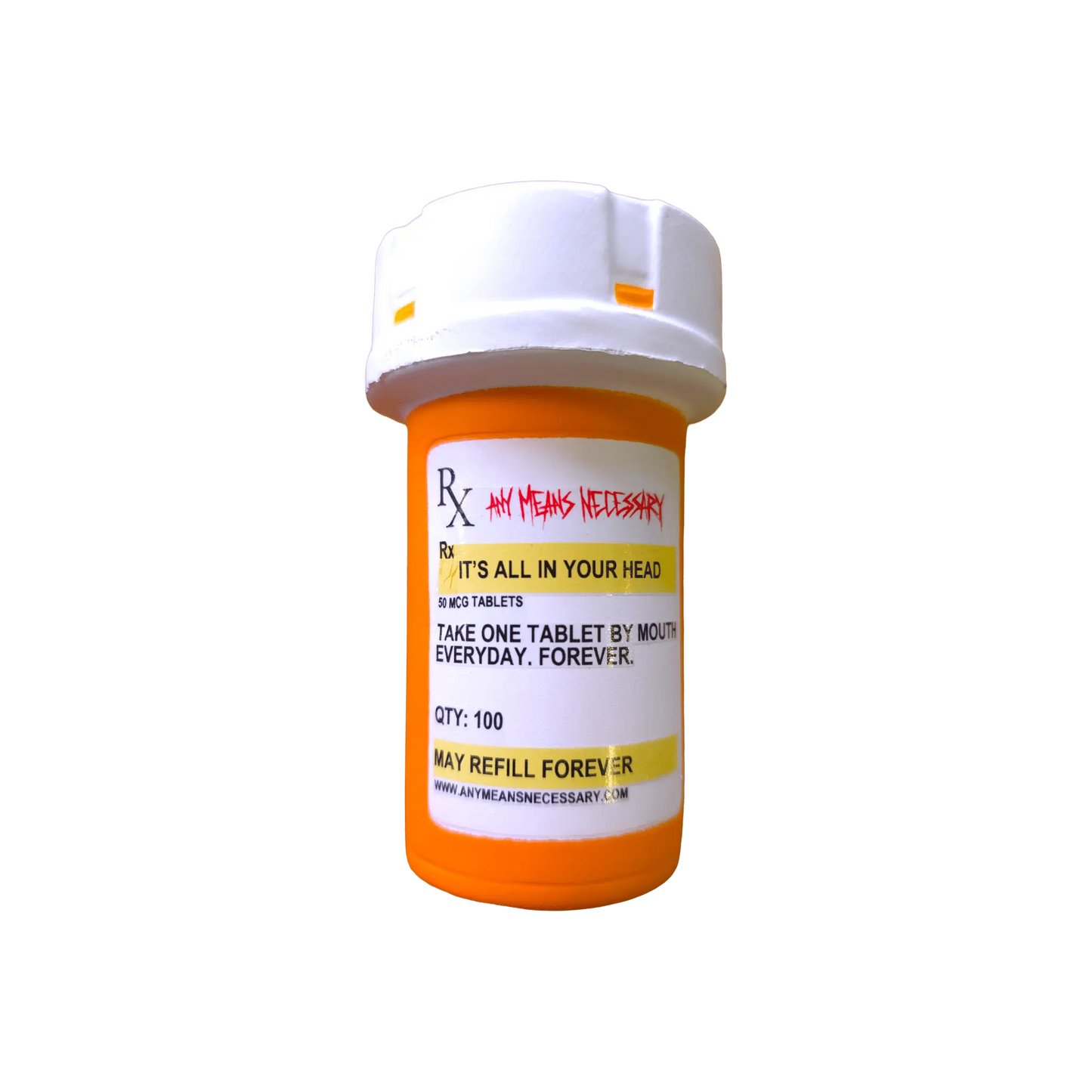 It's All In Your Head Pill Bottle (Stress Ball) - Blade & Thread