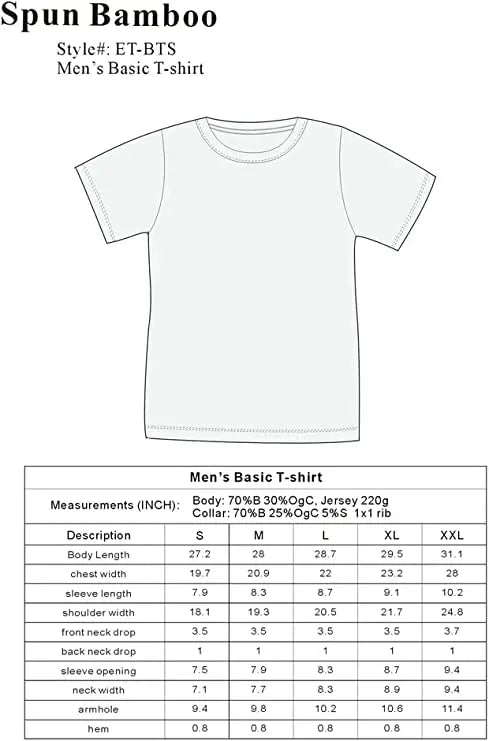 Men's Bamboo Viscose/Organic Cotton Short Sleeve Contrast Stitch T-Shirt - Blade & Thread