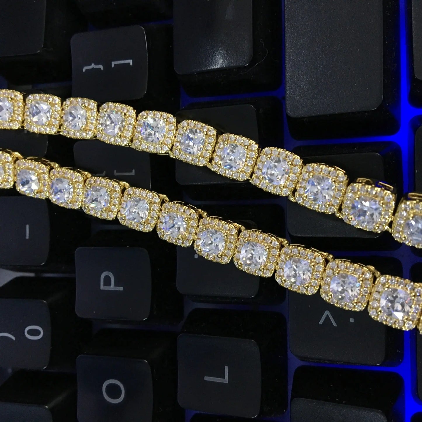 mens gold Gold Plated Rock Candy Chain necklace - Blade & Thread