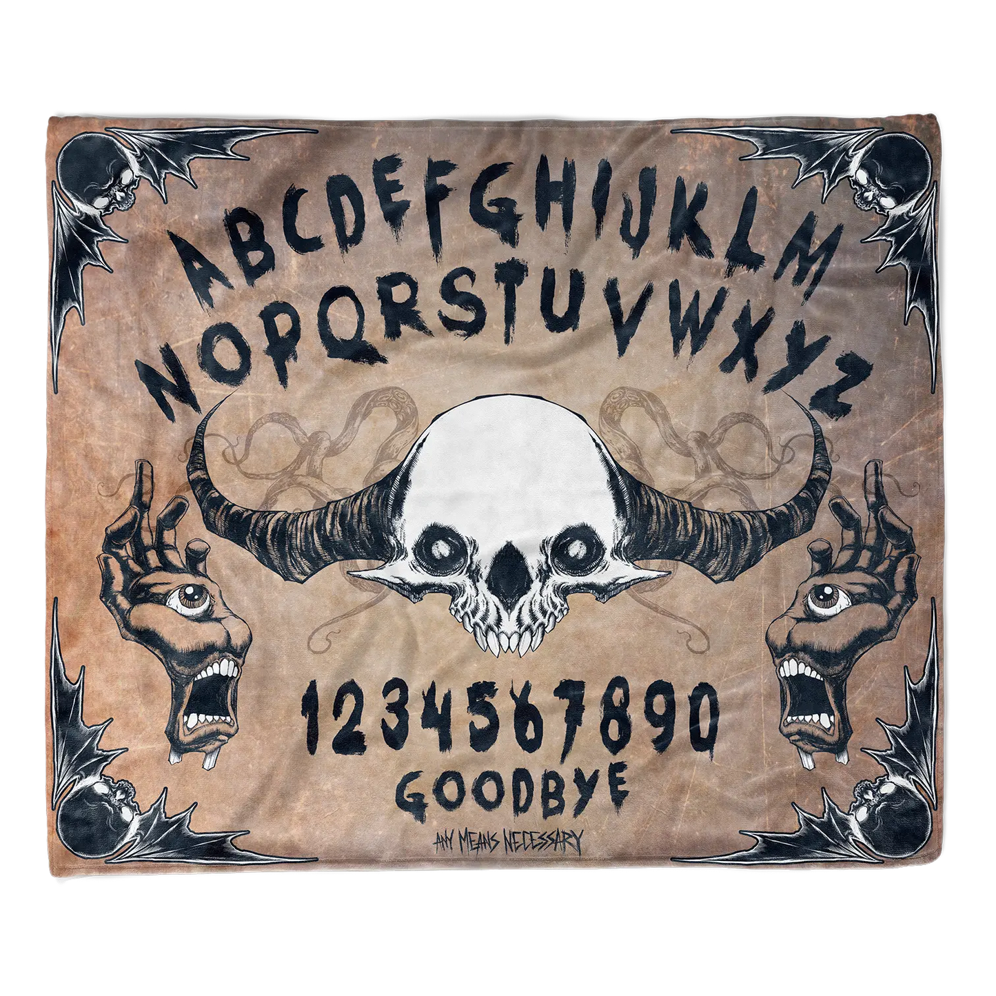 Ouija Fleece Blanket Any Means Necessary Clothing