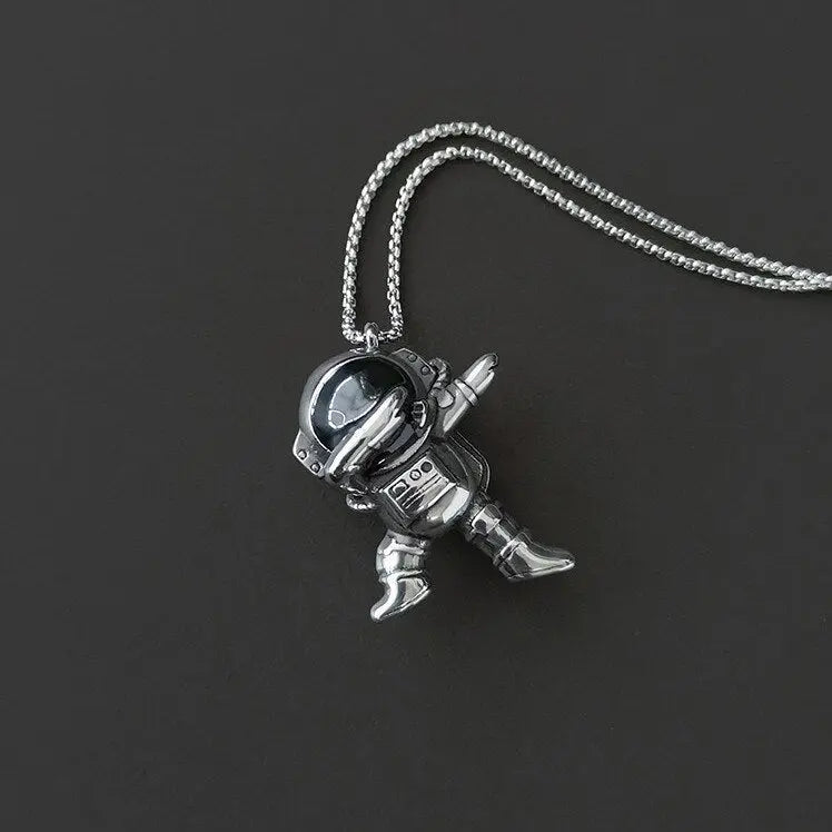 fashion hip hop astronaut necklace men and women jewelry nowadaysfashion