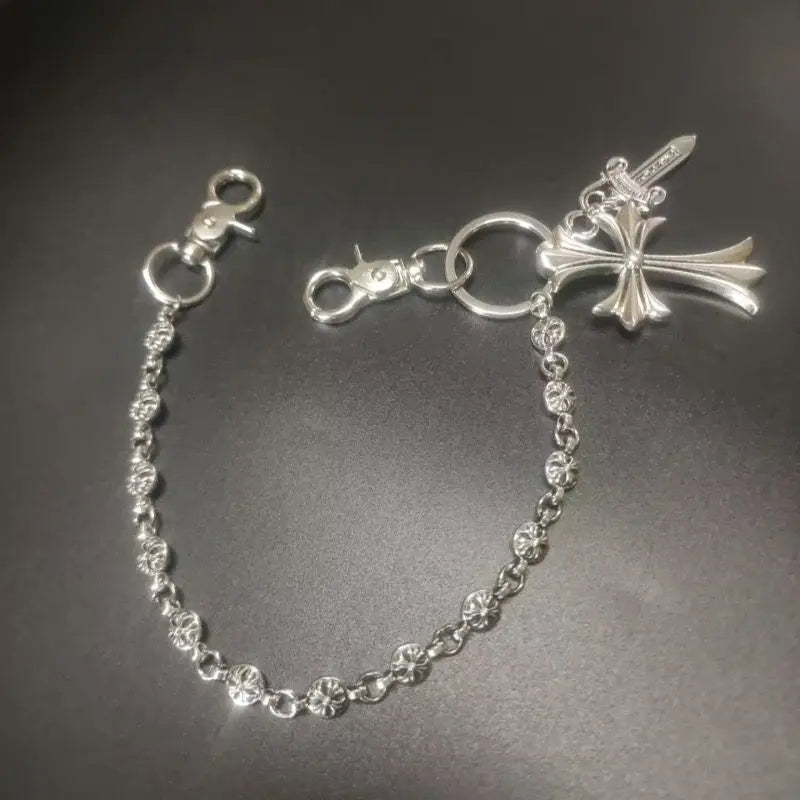 Retro cross dagger pants chain - Blade & Thread