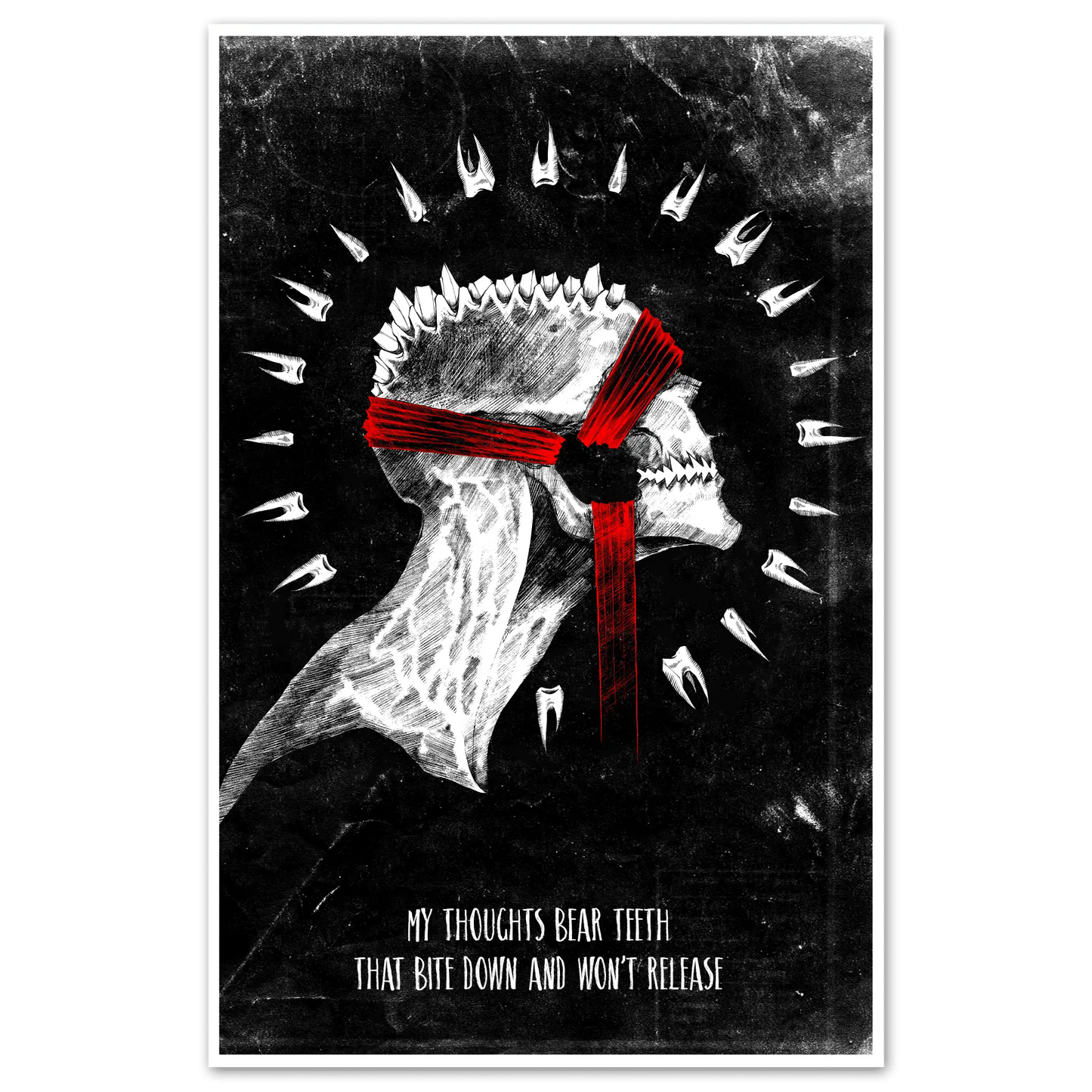 Saw Tooth Print - Blade & Thread