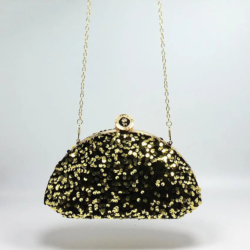 Sequined laser iridescent multi-color fashionable cosmetic bags - Blade & Thread