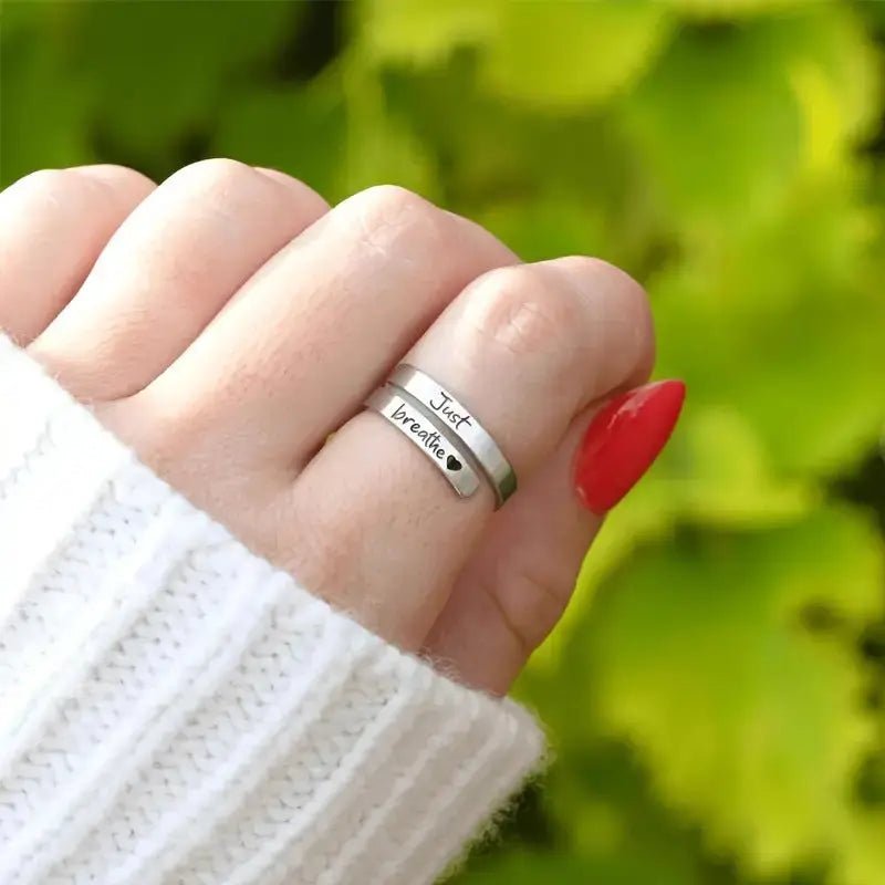 Silver Spiral Heart Ring - Blade & Thread