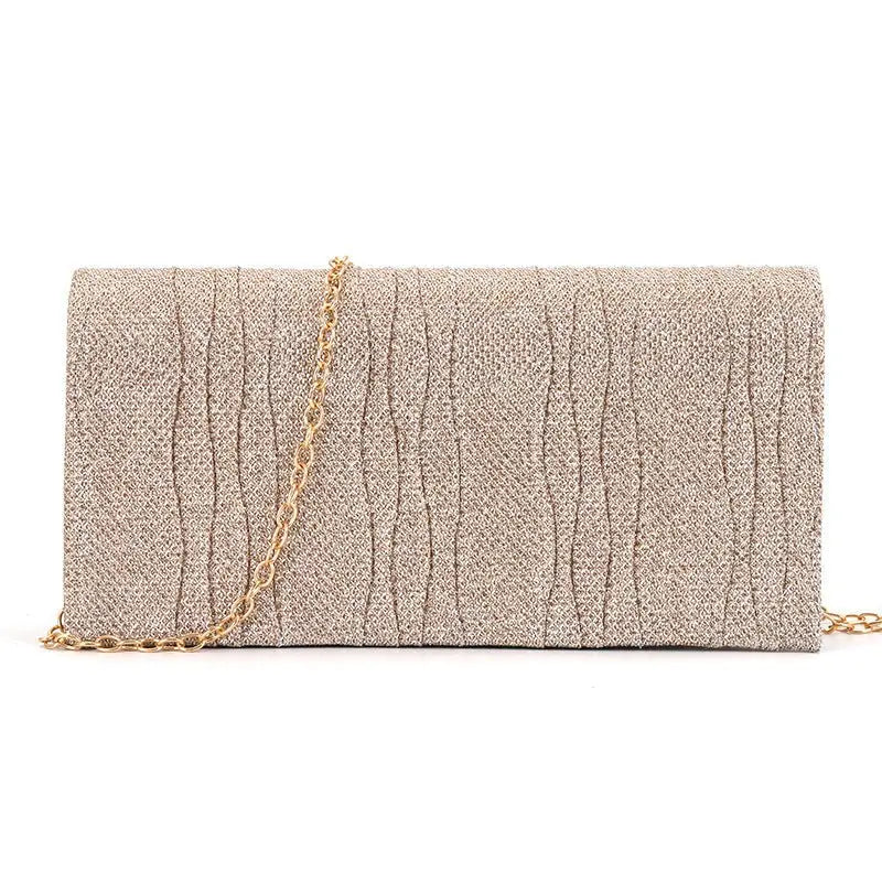 Solid color sequined cosmetics, portable storage clutch - Blade & Thread