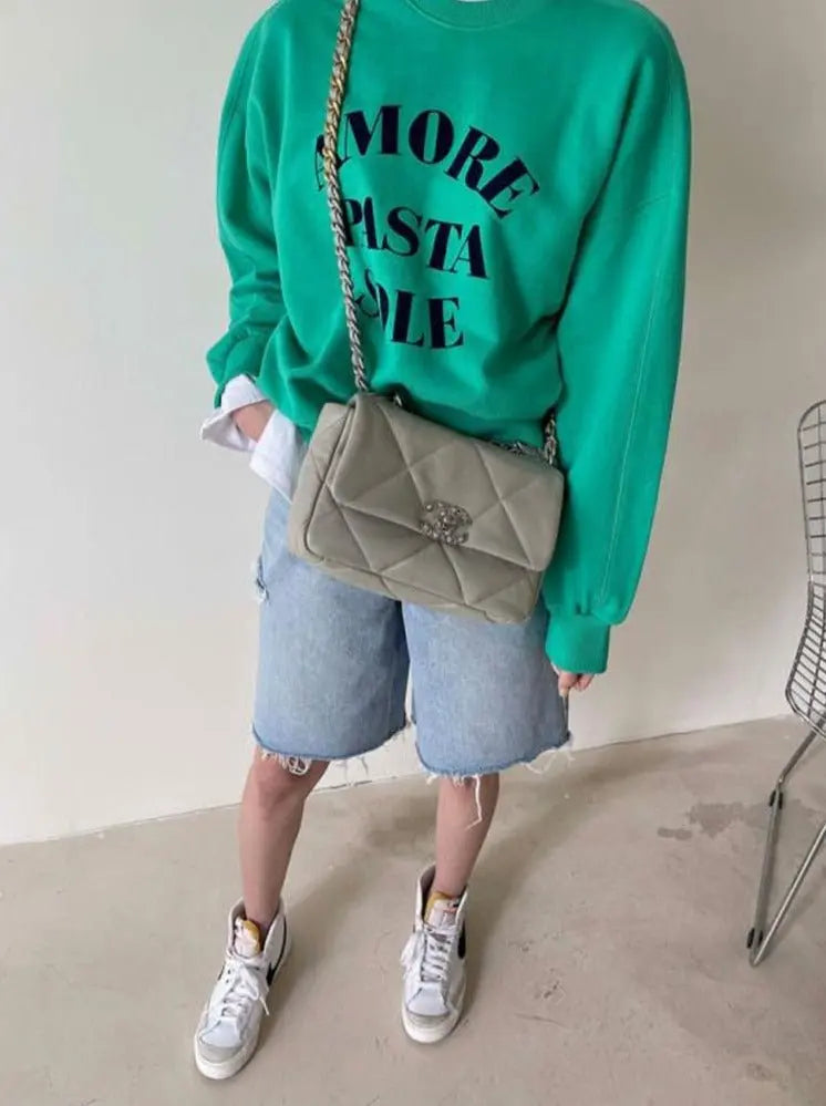 Spring Summer Loose Ripped Holes Ladies Wide Leg Jeans Shorts - Blade & Thread