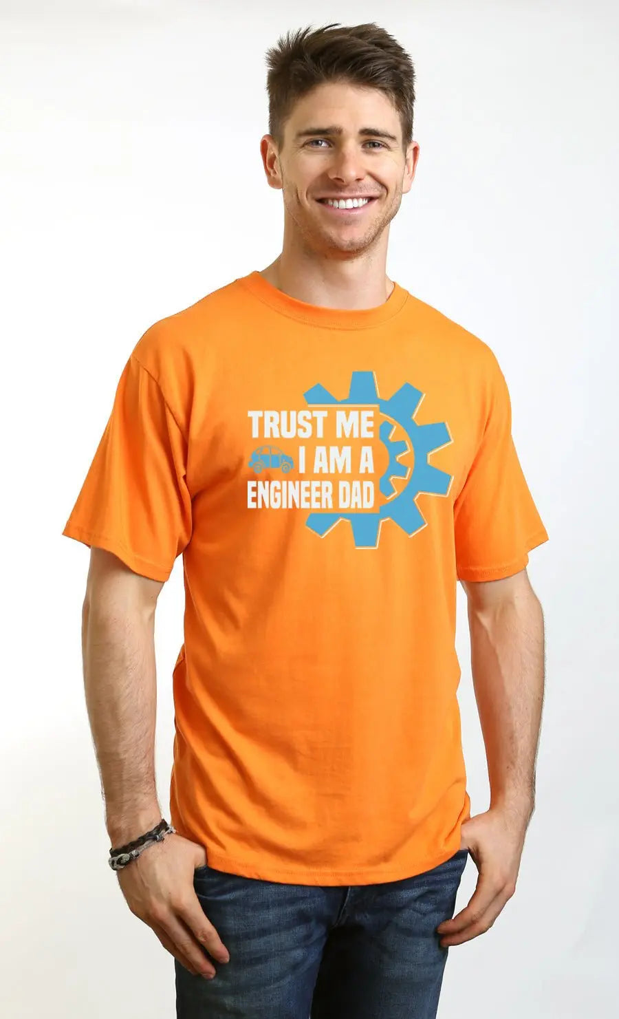 Trust Me I'm a Engineer Dad Men's Bamboo Viscose/Organic Cotton Short Sleeve Graphic T-Shirt - Blade & Thread