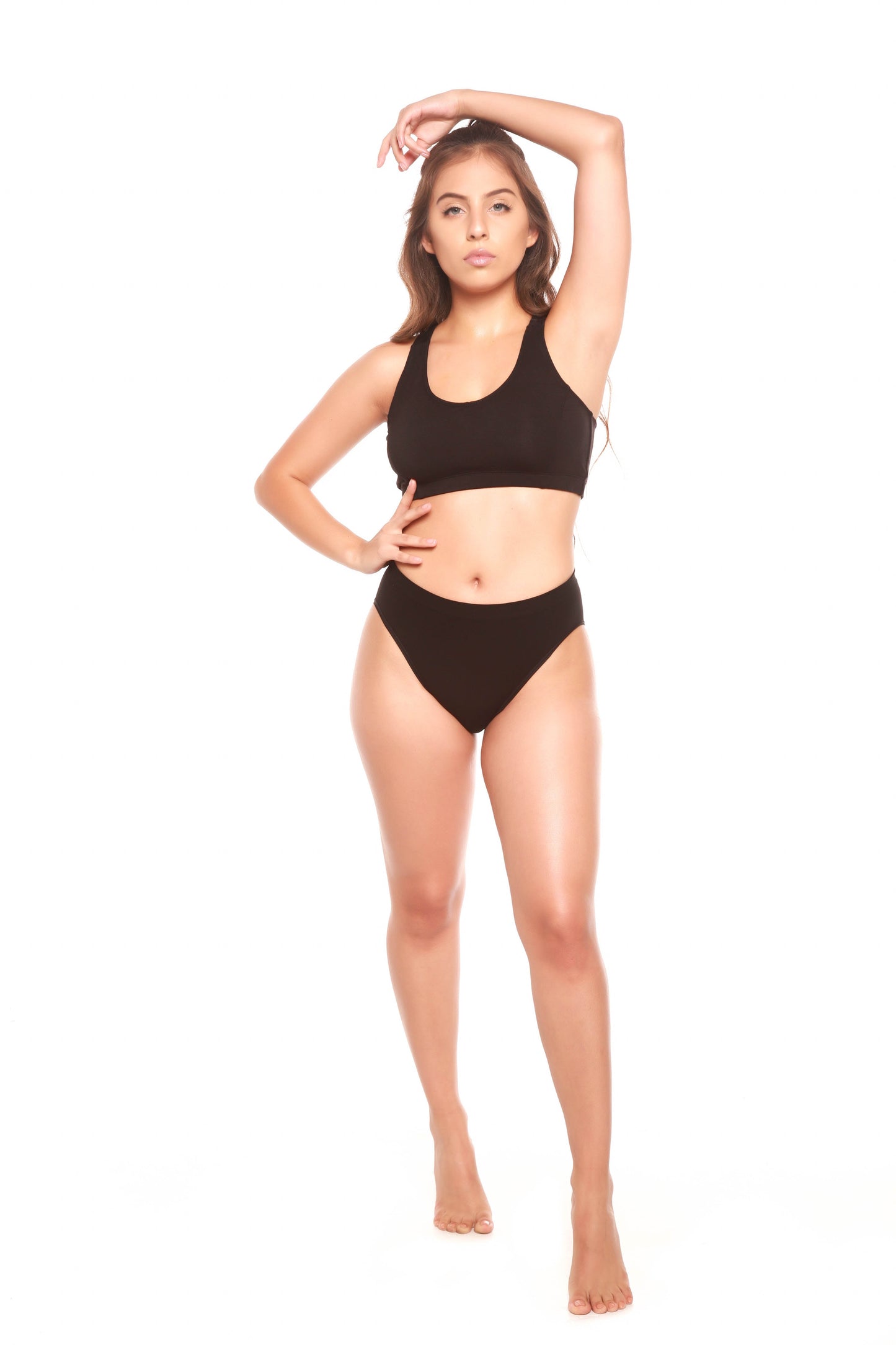 Clearance Women's Bamboo/Cotton High Leg Brief Style Underwear Spun Bamboo