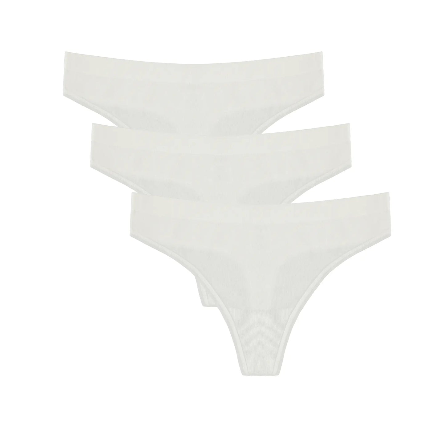 Women's Bamboo/Cotton Thong Style Underwear Natural Color - 3-pack - Blade & Thread