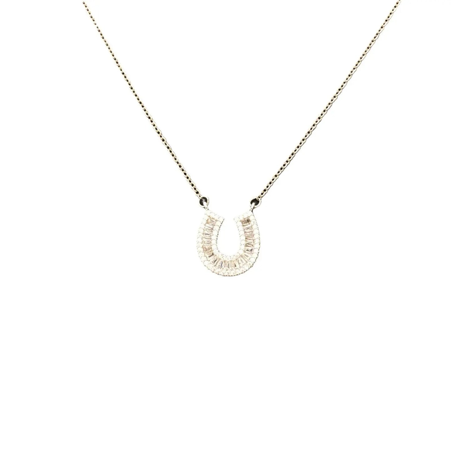 Zircon horseshoe necklace - Blade & Thread