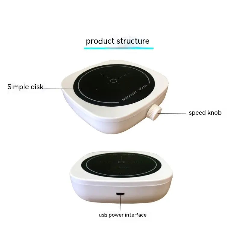 Compact Magnetic Stirrer for Laboratory Use Durable Plastic Construction Blade & Thread