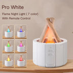 Simulated Flame Aroma Diffuser with Humidifier and Cool Mist Blade & Thread
