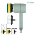 Electric Cleaning Brush With 3 Brush Heads For Multifunctional Cleaning Blade & Thread