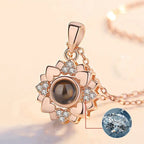 100 languages of love necklace Heart Pendant Wedding Romantic Memory Projection Necklace nowadaysfashion