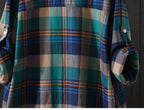 100% Cotton Plaid Shirt Long Sleeve Button Up Casua Loose Blouse Plus Size nowadaysfashion