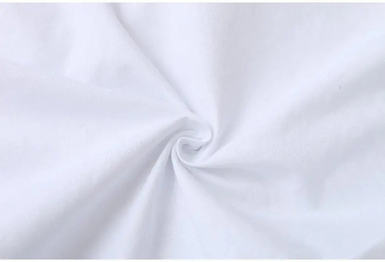 100% Cotton Women White Floral Embroidery Blouse Long Sleeve Turn Down Collar Shirt - Blade & Thread