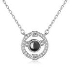100 languages of love necklace Pendant to Express, Women Love Memory Projection Necklace nowadaysfashion