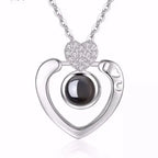 100 languages of love necklace Pendant to Express, Women Love Memory Projection Necklace nowadaysfashion