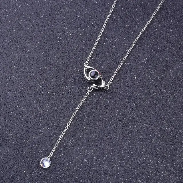 100 languages of love necklace Pendant to Express, Women Love Memory Projection Necklace nowadaysfashion