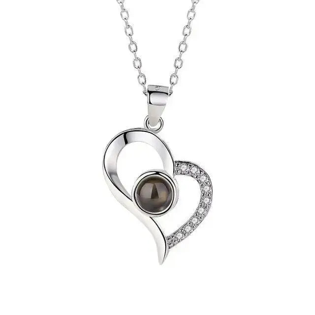 100 languages of love necklace Pendant to Express, Women Love Memory Projection Necklace nowadaysfashion