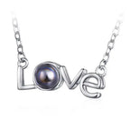 100 languages of love necklace Pendant to Express, Women Love Memory Projection Necklace nowadaysfashion