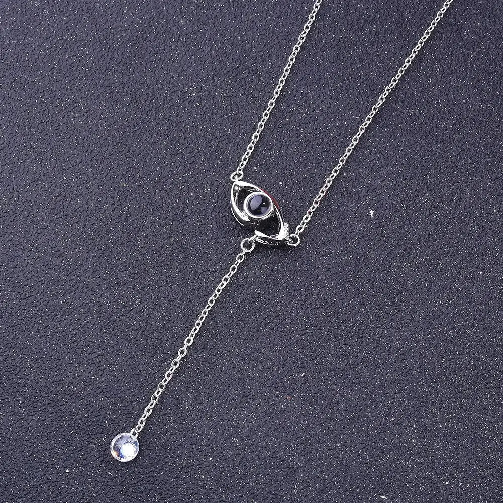 100 languages of love necklace Pendant to Express, Women Love Memory Projection Necklace nowadaysfashion