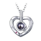 100 languages of love necklace Pendant to Express, Women Love Memory Projection Necklace nowadaysfashion