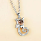 100 languages of love necklace Pendant to Express, Women Love Memory Projection Necklace nowadaysfashion